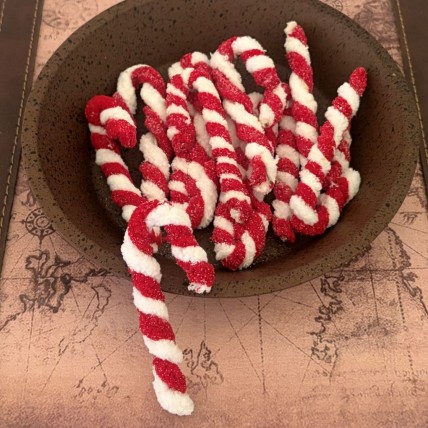 Chenille Candy Canes - Pkg/12